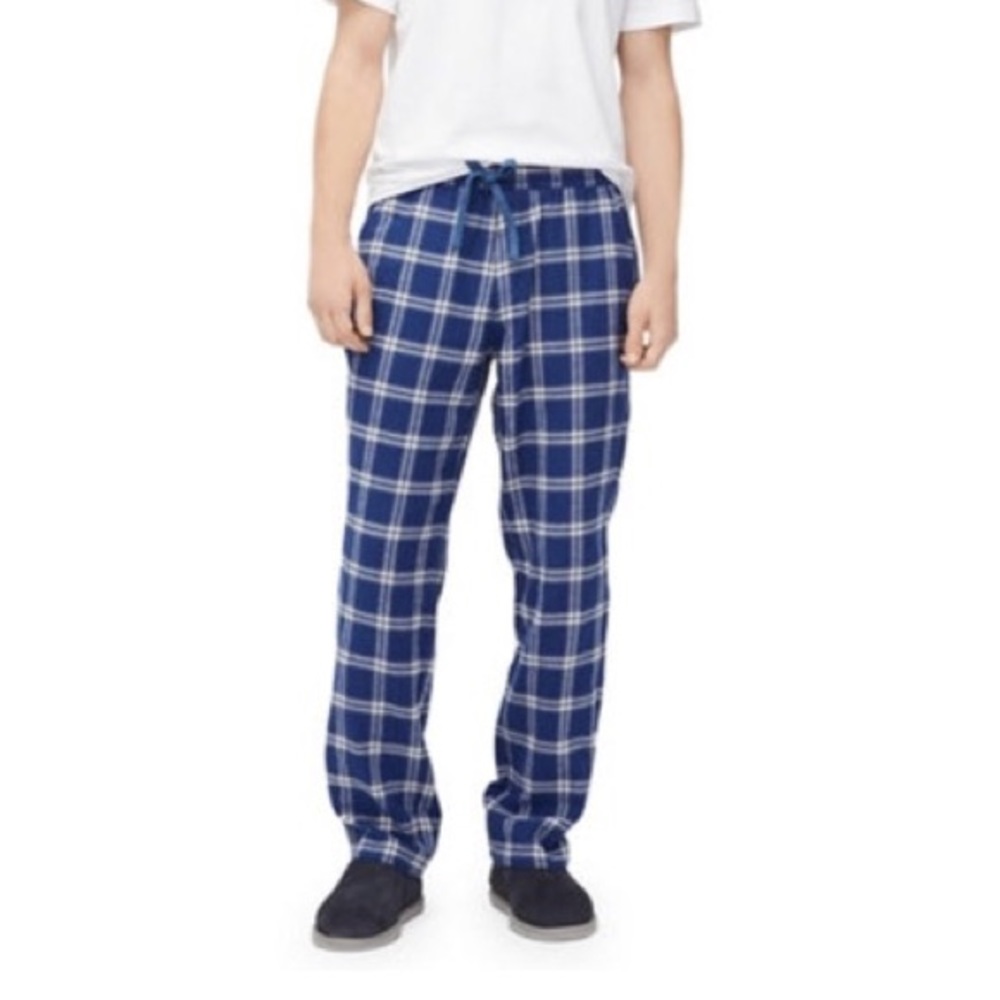 Unisex Burberry blue/white plaid pj pants Size XL
